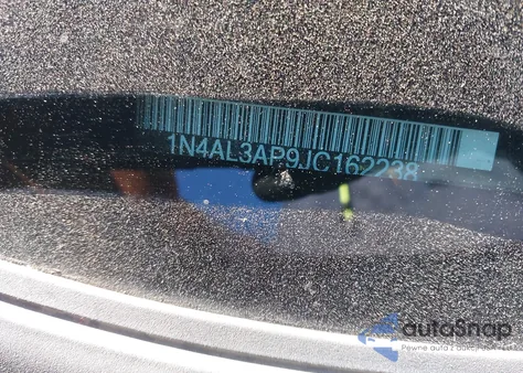 2018 Nissan Altima 2.5 Sr from USA, damaged, VIN 1N4AL3AP9JC162238